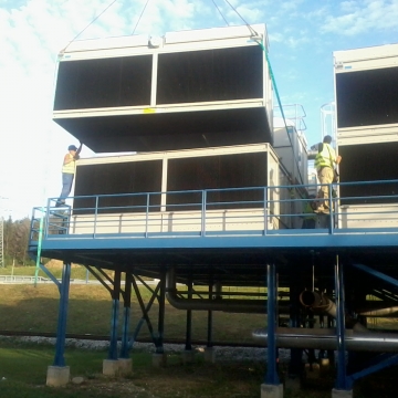 Rashladno postrojenje snage 3,5 MW. (faza II) sa rashladnom mašinom, rashladnim kulama i pumpnom stanicom. Čilerska stanica FCA Kragujevac.